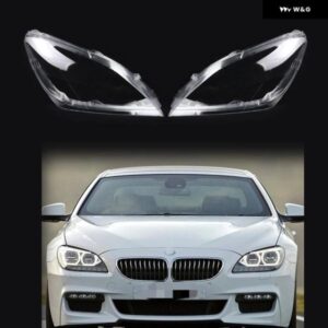 ペア LED ヘッドライト シェル BMW 6シリーズ F06 F12 M6 630 640 650 2010-2017 ランプシェード カバー レンズ