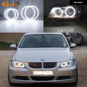 超高輝度SMD LED エンジェルアイズ ハローリングキット デイライトカー スタイリング BMW E90 E91セダンツーリングエステートプレLCI - xenon　headlight