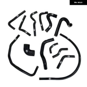 バキュームホースキット シリコン ラジエーター クーラントブリーザーホース マツダ MX5 1.6 B6-ZE MK1 NA 1989-1998 - K8-70　Black