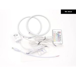 ジープ ラングラー JK 2007 - 14 - 2017 BLUETOOTH アプリ マルチカラー RGB LED エンジェルアイキット ハローリング - 2　Rings　Kit