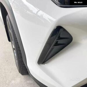 トヨタ ヤリス クロス ハイブリッド カーボン ABS カー リア フロント フォグランプ カバー モールディング ストリップ プロテクター トリム カバー 2021-20 - Carbon　fiber　color