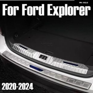 フォード エクスプローラー 2020- 2023 2024 ガード シル スカッフプレート ステンレス バック リア トランク シル スカッフプレート ペダルカバー