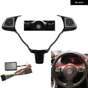 車 ステアリングホイール リモートワイヤレス コントロール ボタン VWジェッタ ゴルフ ポロ パサート 多機能 コントローラ ースイッチハブ 汎用 - Style　B　Thin