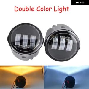 フォグランプ 1ペア 日産 ティーダ ラティオ 2005 2006 2007 2008 LED ハロゲン フォグライト フレーム 配線 グリル ハーネス スイッチキット - Yellow　A　Pair