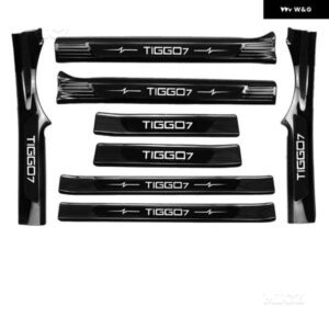 カーアクセサリーCHERY TIGGO 7 2020-2021 ステンレス スレッショルドガード トランク スレッショルドガードプレート 傷防止 - B　4PCS
