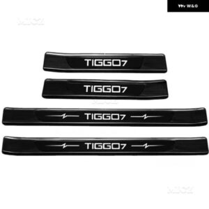 カーアクセサリーCHERY TIGGO 7 2020-2021 ステンレス スレッショルドガード トランク スレッショルドガードプレート 傷防止 - C　4PCS