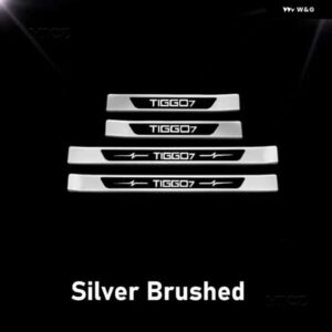 カーアクセサリーCHERY TIGGO 7 2020-2021 ステンレス スレッショルドガード トランク スレッショルドガードプレート 傷防止 - D　8PCS