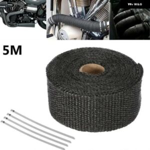 2.5M X 5M オートバイ マフラー断熱ベルト耐熱ストラップ
