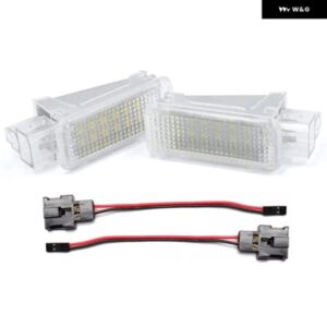 ポルシェ 987 ボクスター ケイマン 997 カレラ 955 957 カイエン GT3 9PA ホワイト LED カーテシードア フットウェル ラゲッジ トランク ライト 2個 - 2Pcs　White　Light