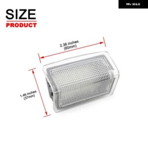 ベンツ W176 W246 W204 W205 W212 W213 W166 X166 X205 ホワイト LED インテリア アンダードア カーテシーライト 2個 - 2Pcs　White　Light