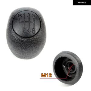 プジョー ボクサー 2006 - 14 カー スタイリング 6速ギアスティック シフト ノブ レベルレザー ブーツ - Boot　Black　Gear1