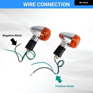 2/4個 12V オートバイ 用 ウィンカーライト バイク 用 カスタム フロントリアシグナルランプ - 4Pcs