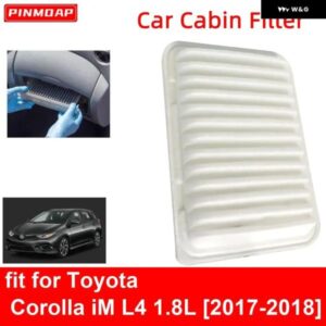 トヨタ カローラ IM L4 1.8L 2017-2018 用 エンジン キャビンエア フィルター カーボン CA10190 17801-0D060 17801-0T030
