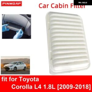 トヨタ カローラ L4 1.8L 2009-2018 用 エンジン キャビンエア フィルター カーボン CA10190 17801-0D060 17801-0T030