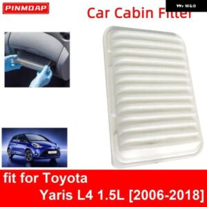 トヨタ ヤリス L4 1.5L 2006-2018 用 エンジン キャビンエア フィルター カーボン CA10190 17801-0D060 17801-0T030