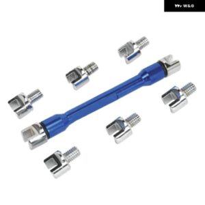 スポークレンチ オートバイ バイク 用 スポークレンチ 5.4-6.8MM バックルホイール 8サイズ スポークニップル