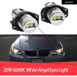 20W LEDリングエンジェルアイ 電球 BMW E90 E91 3シリーズ 320 325I 328I 335I 2004-2008
