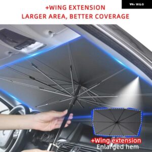 車用サンシェード 傘 車用 フロントガラス サンシェード 傘型サンシェード 車窓UVカット - TU-S