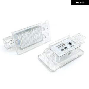 ボルボ C30 C70 S40 S60 S80 V50 V70 XC70 XC90 ホワイト LED ラゲッジ トランク ライト 交換用 OEM 30754448 2個 - 2Pcs　White　Light