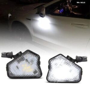 ベンツ W176 X156 W204 W212 W246 W117 W218 W219 W209 W221 C117 W242 ホワイト LED アンダーサイドミラー パドルライト 2個