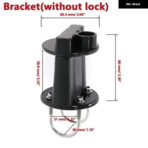 ブラケット ロッククランプキー付きオイルタンクコンテナ3L 5L燃料タンク - bracket　with　lock