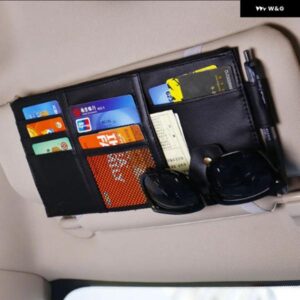 車用 バイザー カード 収納 サンバイザー オーガナイザー ツールポーチ ボルボ S40 S60 S80 S90 V40 V60 V70 V90 XC60 XC70 XC90