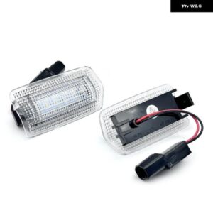 トヨタ EZ GT-86 ハリアー アイシス クルーガー ランドクルーザー マークX ミライ プレビア プリウス WISH ホワイト LED アンダードアカーテシーライト 2個 - 2Pcs　White　Light