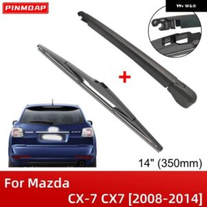 14インチ 350MM リア ワイパー ブレードアームセットキット マツダ CX-7 CX7 2008-2014 フロントガラス テールゲート ウィンドウ レインブラシ