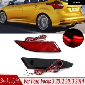 フォード フォーカス 3 2012 2013 2014 セダン ハッチバック ストップランプ 1ペア LED リア バンパー リフレクター ブレーキライト ハザード灯 カー