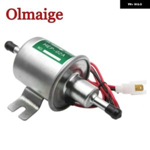 汎用 ディーゼル ガソリン ガソリン 12V電動燃料 ポンプ HEP-02A 8MM パイプ 低圧燃料爆弾 キャブレター オートバイ ATV - green