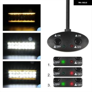 車用ワークライトスイッチ ライトバー オートバイ 用 4ランプ 高出力配線 ハーネス 車 ボート トラック 180W 300W ケーブル リレーワイヤー - TA　1　Lead　for　2　Lamp2