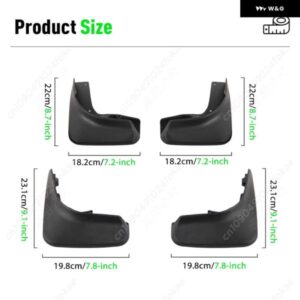 フォルクスワーゲン VW ゴルフ 6 MK6 2009 - 12 フェンダー マッド フラップ スプラッシュガード マッドガード マッド フラップ カーアクセサリー - 4pcs-1set