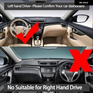 日産 X-TRAIL T32 2014-2018 X TRAIL XTRAIL ダッシュボード カバー パッド 日焼け防止 パッド UVカットマット 左ハンドル - Black　Edge