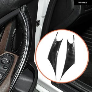 1ペア 車用インナー ドアハンドル カバー ABSアクセサリー BMW 3/4シリーズ F30 F35 320I 320LI 328I 328LI 335I 335LI 2012-2018 - gloss　black