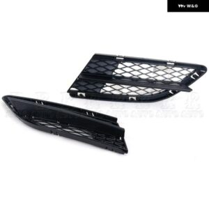 カーアクセサリー フロント バンパー アンダー フォグランプ グリル メッシュ 51117198901 51117198902 BMW E90 E91 2009 - 12 - No　holes-Right