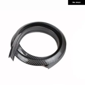 1.5M 汎用 カーフェンダーフレア ゴムホイールアイブロウ ステッカー 防止 トリム シールストリップ アーチ マッドガード - Carbon　fiber　38mm
