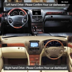 レクサス LS430 2002 - 05 車 ダッシュボード カバー 光を避ける パッド 計器プラットフォームカバー マット カーペットアクセサリー - Left　Hand　Black