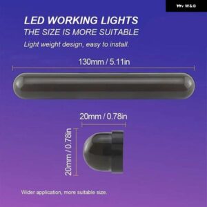 13CM/24CM LED テールライト 12V 24V 流れるDRL ランニングライト リアブレーキランプ ウィンカーランプ アンバー ライト 車 トラック トレーラー - 130mm