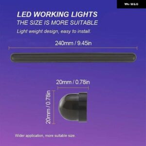 13CM/24CM LED テールライト 12V 24V 流れるDRL ランニングライト リアブレーキランプ ウィンカーランプ アンバー ライト 車 トラック トレーラー - 240mm