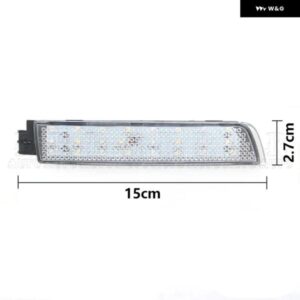 2個 LED リア バンパー リフレクター ブレーキライト ストップランプ リバースライト 日産 ジューク Z51 ムラーノ インフィニティ FX35 FX37 - White　Shell