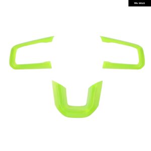 ジープ ラングラー JL グラディエーター JT 2018-24 ステアリングホイール 装飾 カバー アクセサリー カスタムパーツ アクセサリー 交換用 - green