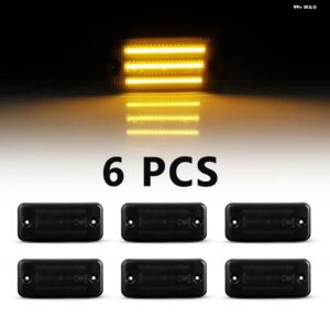 ジープ LED ダイナミック サイド マーカー ライト プジョー ボクサー シトロエン ジャンパー リレー チェロキー 2 フィアット デュカト ルノ - 6pc　bright　black