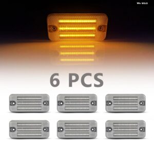 ジープ LED ダイナミック サイド マーカー ライト プジョー ボクサー シトロエン ジャンパー リレー チェロキー 2 フィアット デュカト ルノ - 6pc　silver　gray