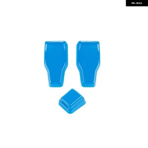 ジープ リアドア窓ガラスヒンジワイパーノズル 装飾 カバー ラングラー JL 2018-24 カスタムパーツ アクセサリー 交換用部品 互換品 - light　blue