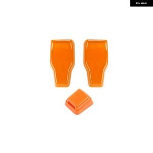 ジープ リアドア窓ガラスヒンジワイパーノズル 装飾 カバー ラングラー JL 2018-24 カスタムパーツ アクセサリー 交換用部品 互換品 - orange