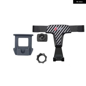 アウディ 自動車電話ホルダー エアベント ブラケット GPS ホルダー携帯電話 ブラケット クリップ A4 B9 A5 2017-20 カスタムパーツ アクセ - carbon fiber