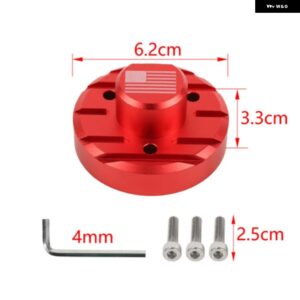 ジープ カーラジオアンテナ交換用 ラングラー JK JL 2007-2023 グラディエーター JT 2018-24 アップ カスタムパーツ アクセサリー 交換用部 - c　flag　red
