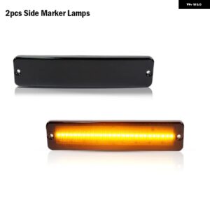 ジープ サイドマーカー ウインカー ライト ＆ランプ フロントバンパー DRL ライト ラングラー YJ デイタイム ランニング ライト / ランプ ウ - 2pc　side　marker