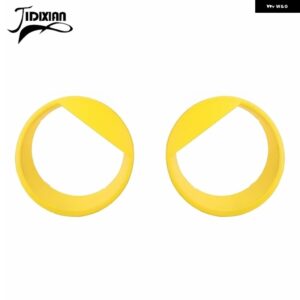 ジープ ラングラー JK 2007-17 ヘッドライト ライト ランプ プロテクター 装飾 カバー カスタムパーツ アクセサリー 交換用部品 互換品 - A1　yellow