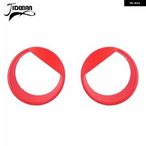 ジープ ラングラー JK 2007-17 ヘッドライト ライト ランプ プロテクター 装飾 カバー カスタムパーツ アクセサリー 交換用部品 互換品 - A1　red